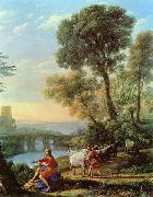 Claude Lorrain Landschaft mit Apollo und Merkur France oil painting artist
